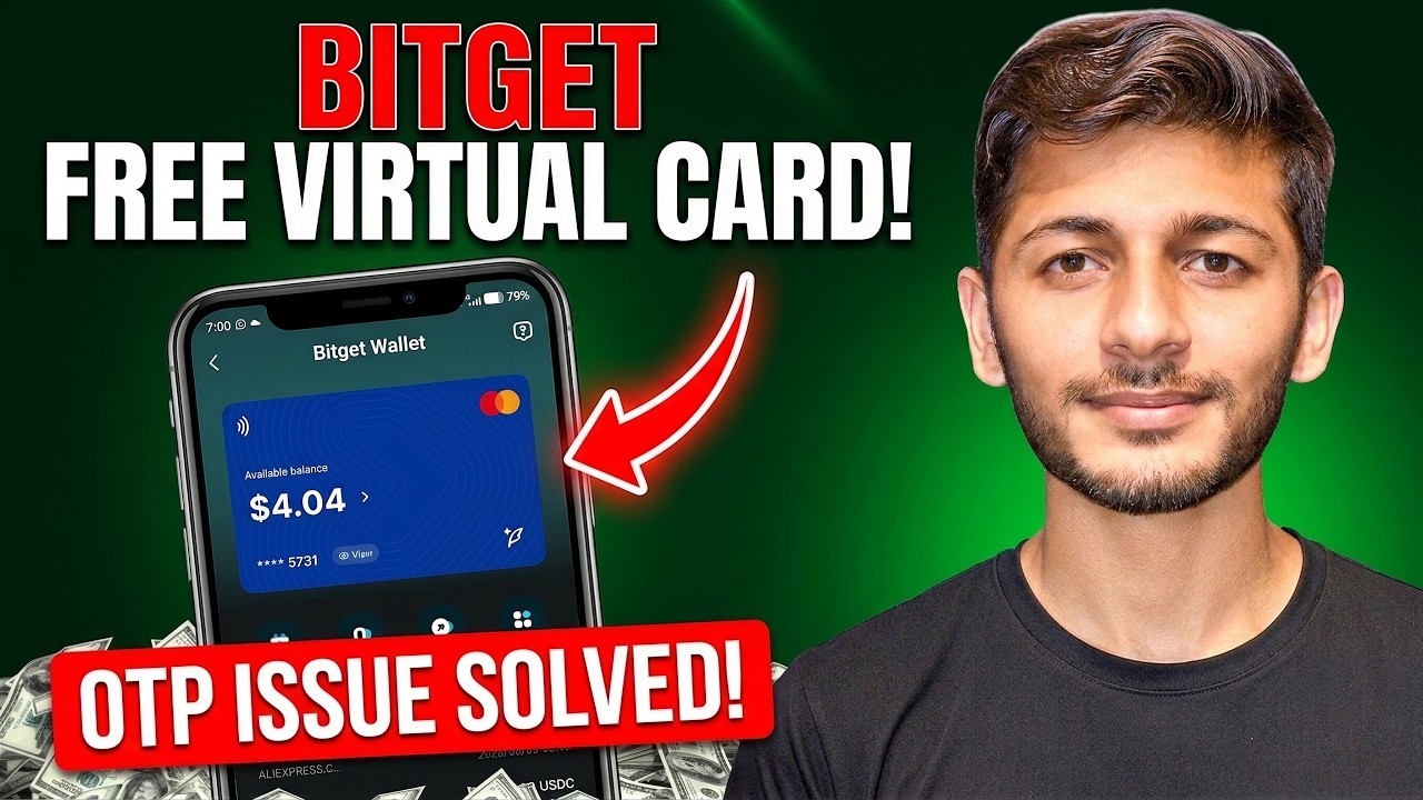Bitget Wallet Free Virtual Crad Offer | Bitget Wallet card apply | OTP Issue Solved