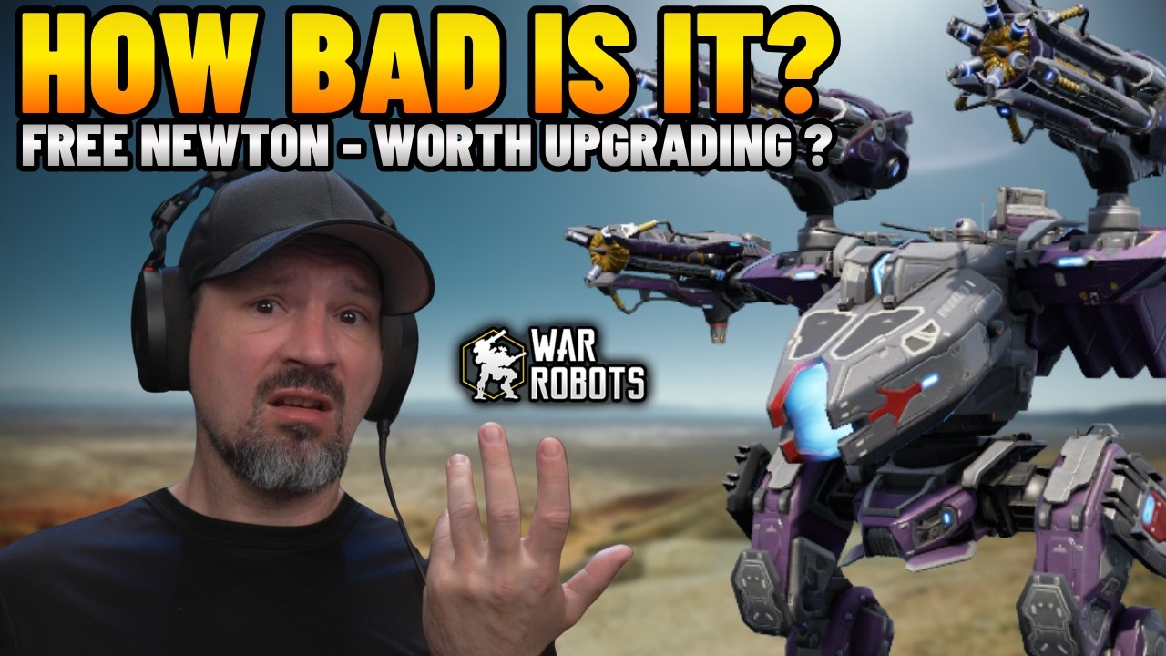 Ньютон &mdash; это Титан, и он бесплатный? Сборка и геймплей робота Ньютона из War Robots.