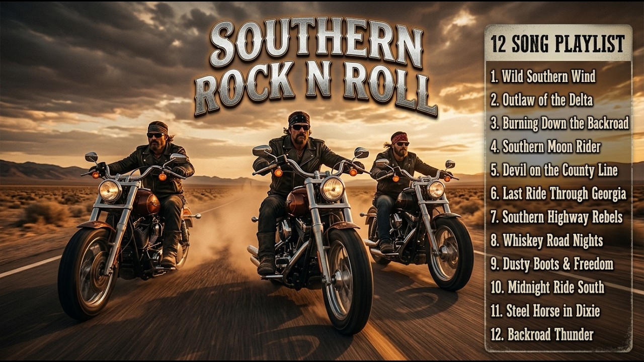 Southern Rock N Roll 🔥 Ride Through the Night with Outlaw Rock