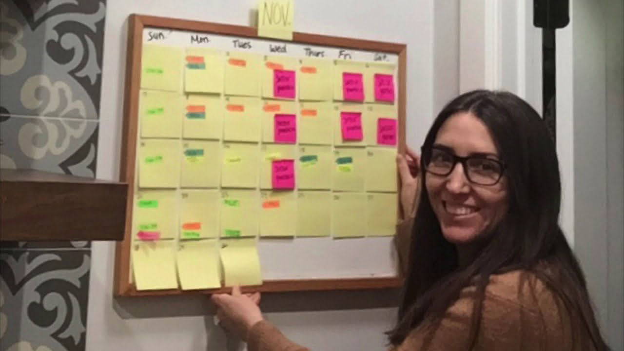 Sticky Note Calendar