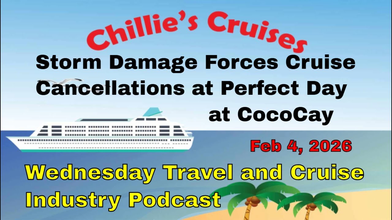 Из-за повреждений, вызванных штормом, круизы в отеле Perfect Day at CocoCay были отменены.