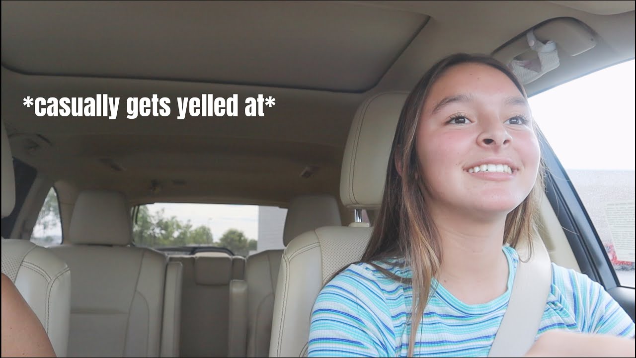 driving w/ my mom for the first time *HILARIOUS*