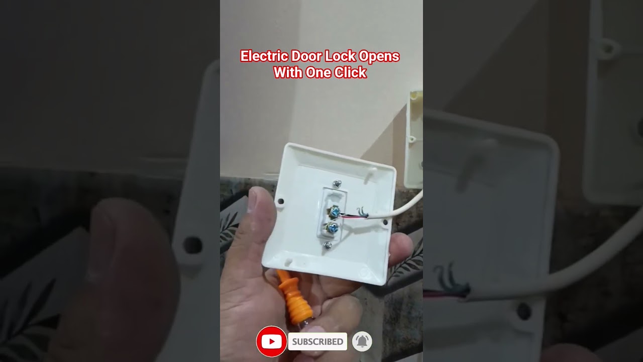 Electric Door Lock opens with one click
