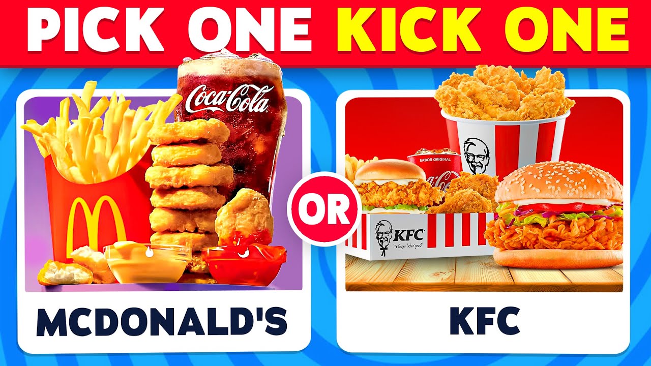 Pick One Kick One - Junk Food Edition ✅❌