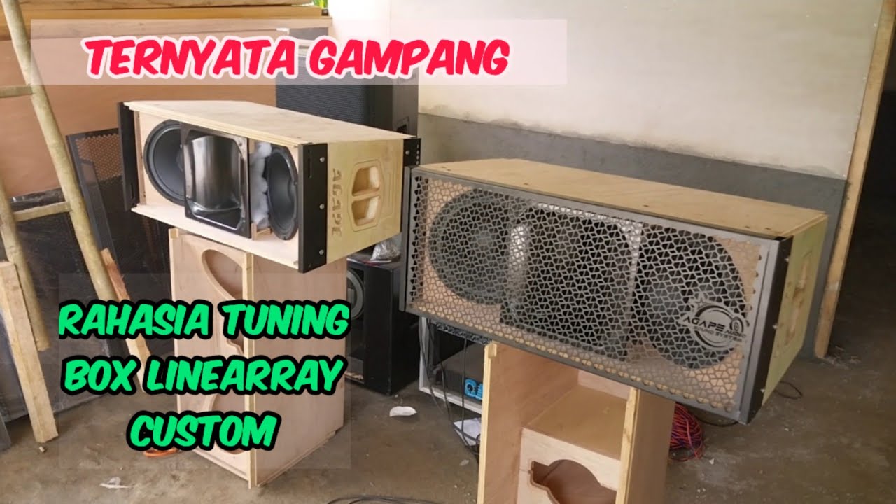 ternyata begini CARA tuning box Linearray custom