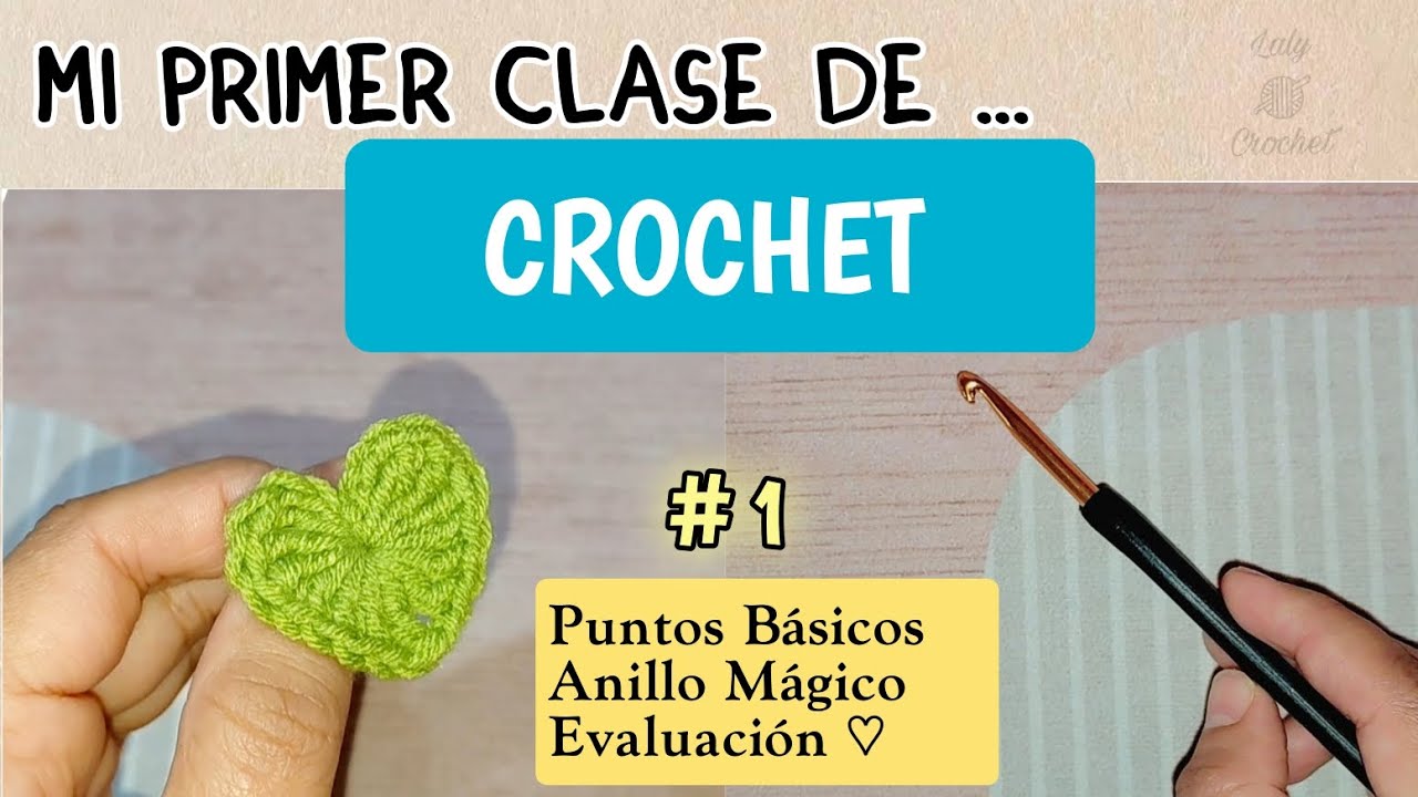 Clase de CROCHET para principiantes / Clase 1 (puntos básicos) #crochet 