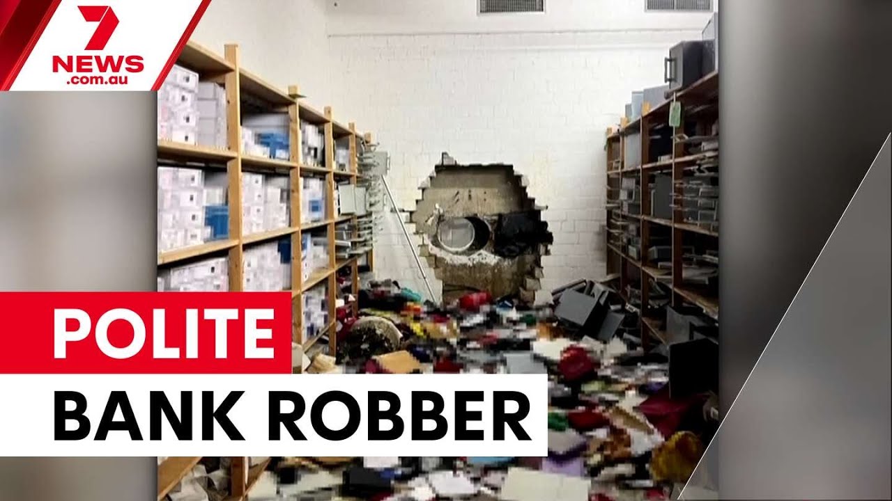 German bank robber pays for parking after $50m heist | 7NEWS