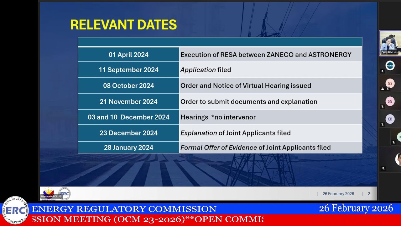 OPEN COMMISSION MEETING (OCM 23-2026)