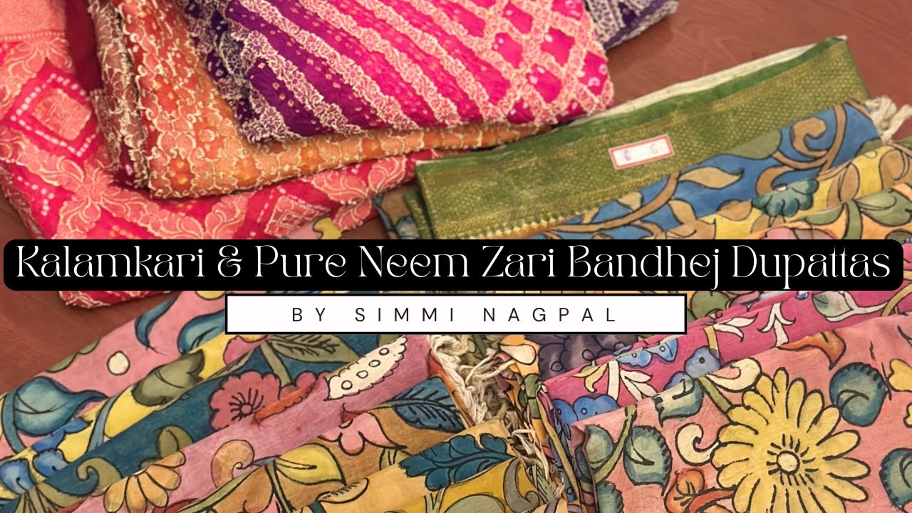LIVE: 2026's Most Exclusive Kalamkari & Pure Neem Zari Bandhej Dupattas