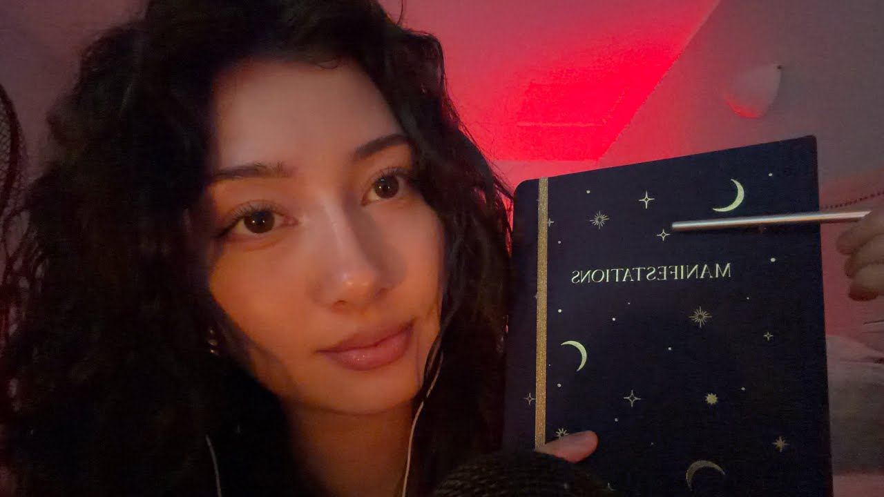 ASMR random triggers - soft whispering (tapping, scratching, clicking, tracing)