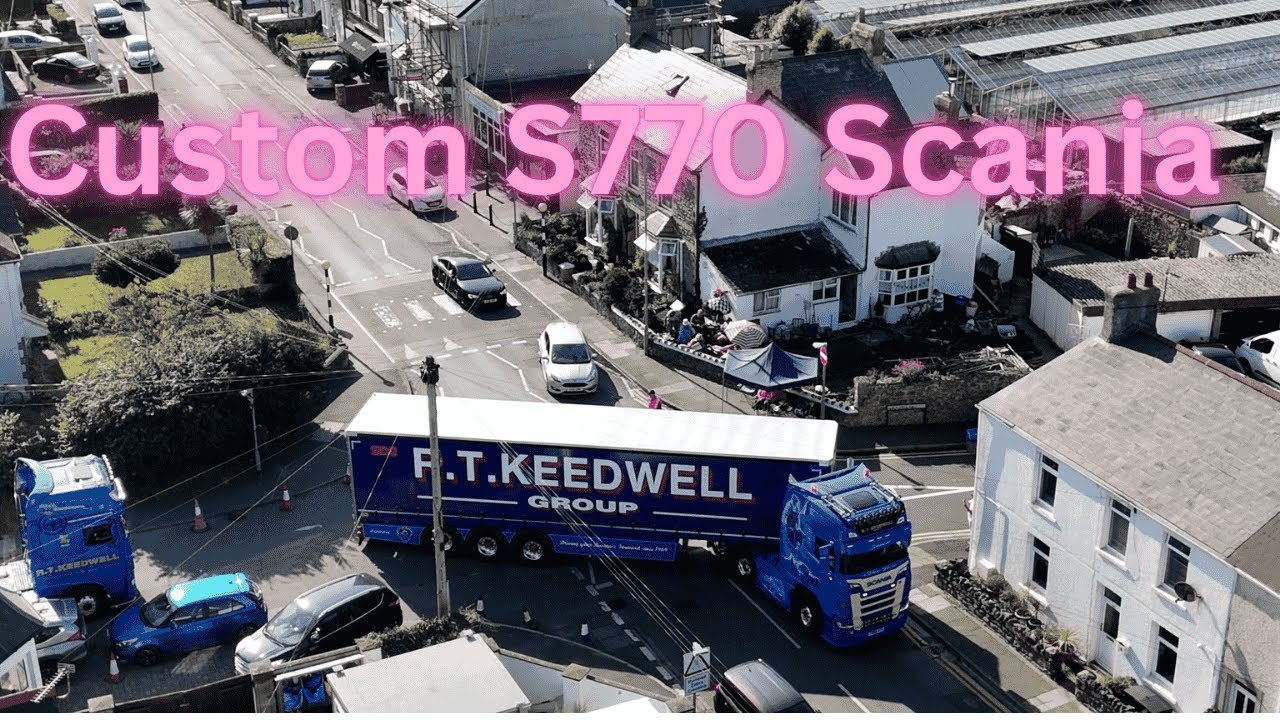 Incredible Custom Scania S770 by RT Keedwell Leaves Porthcawl Truck Show !!
