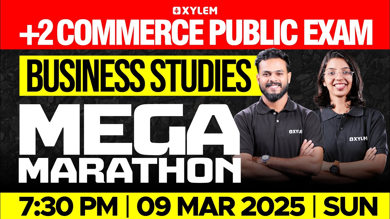 Plus Two Commerce - Business Studies | Public Exam - Mega Marathon | Xylem Plus Two Commerce