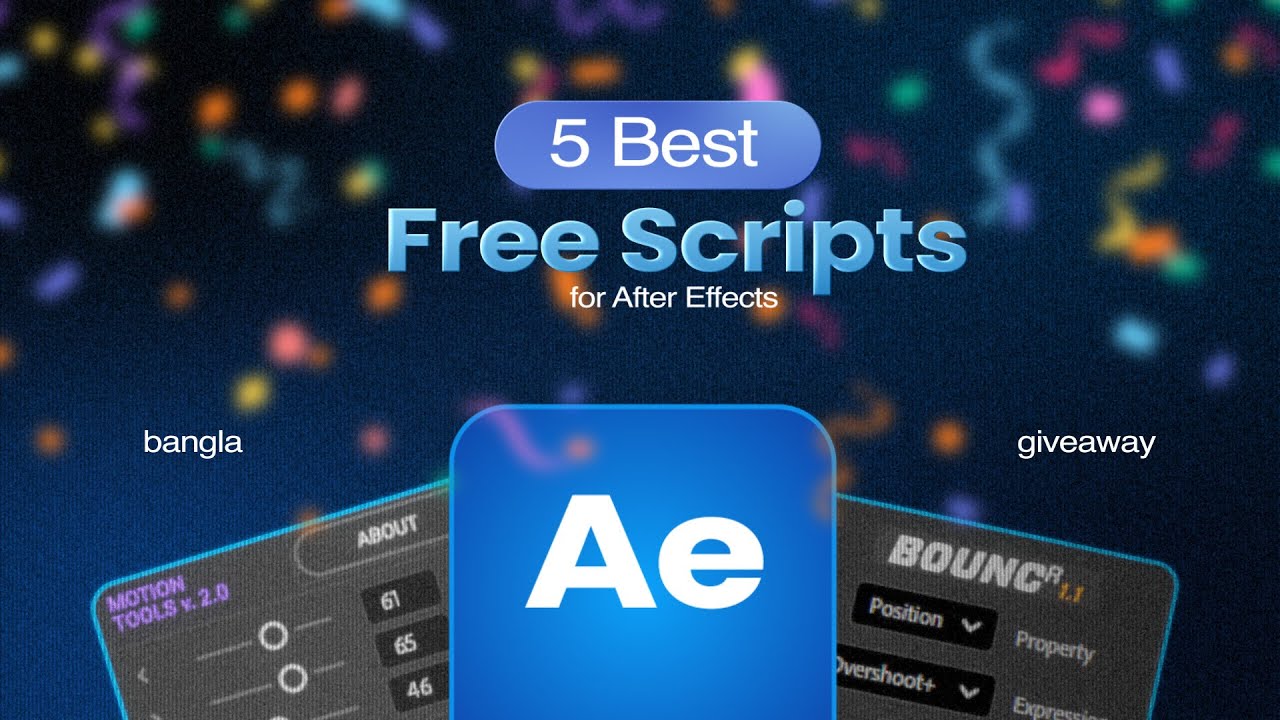 FREE Adobe After Effects Preset Giveaway | bangla