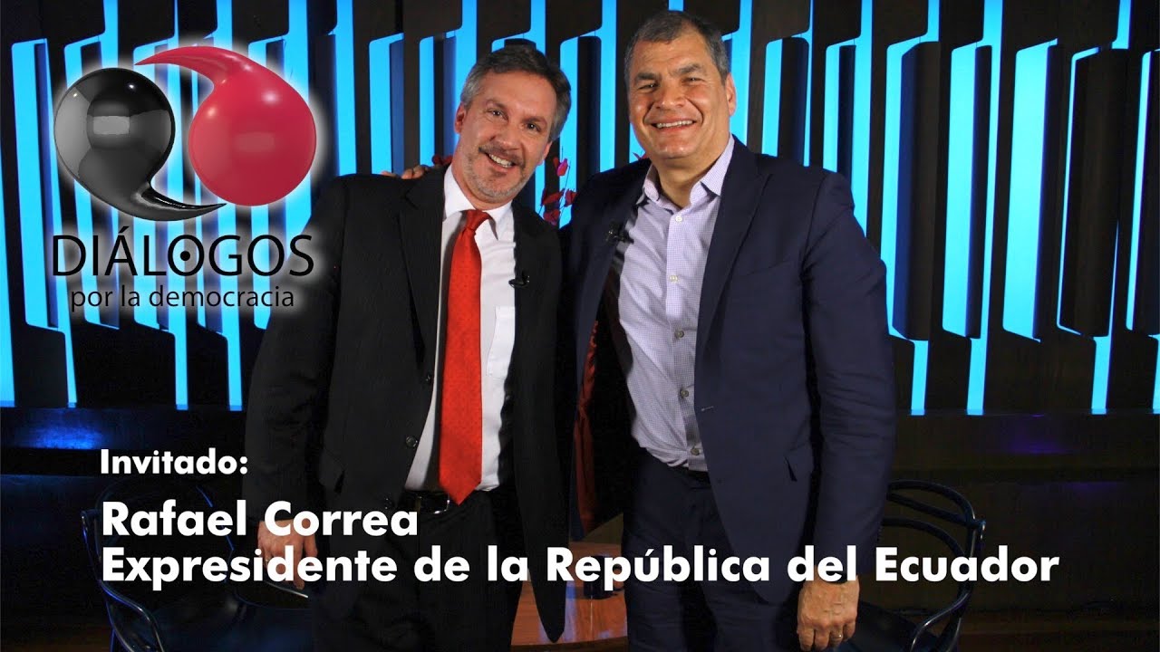 John M. Ackerman y Rafael Correa Expresidente de la República del Ecuador