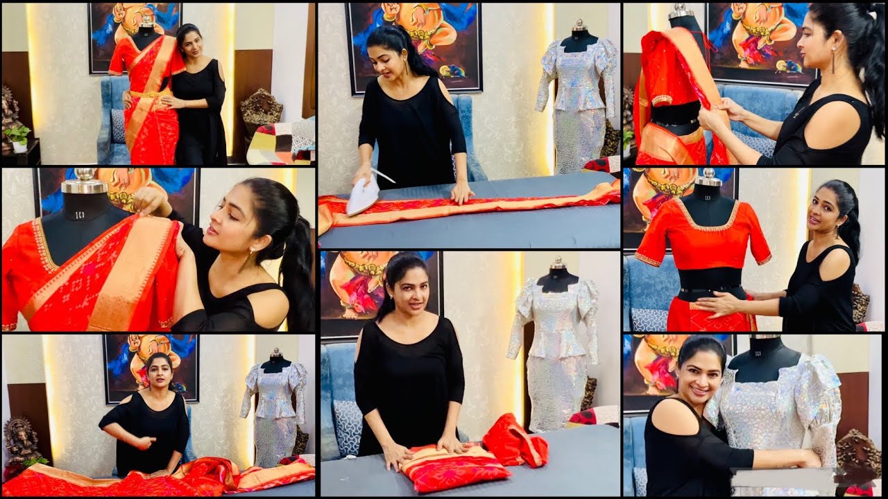 Like a doll in this wedding season || కుందనపుబొమ్మలా చీరకట్టు || Saree draping style-2