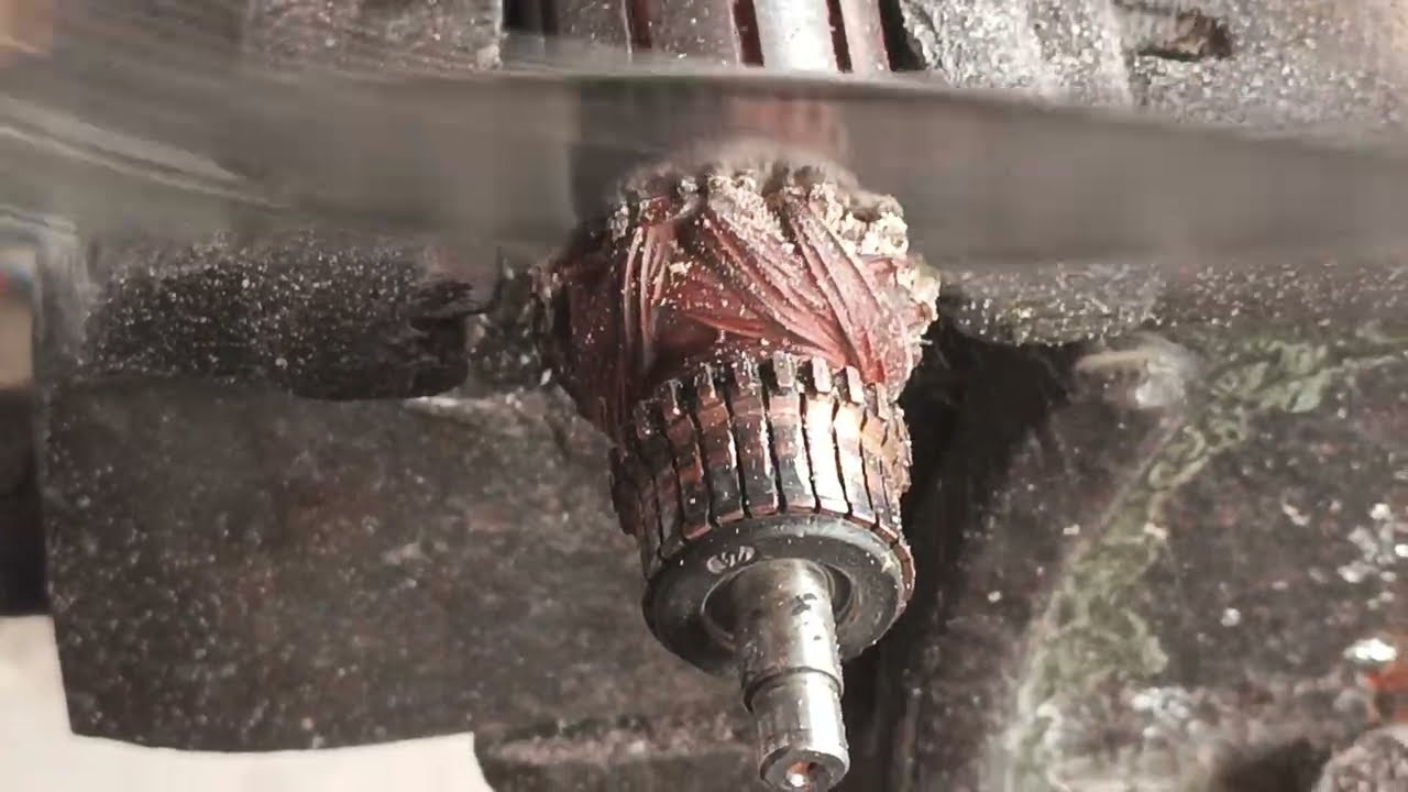 Watch the complete video on how to remove copper from the armature 