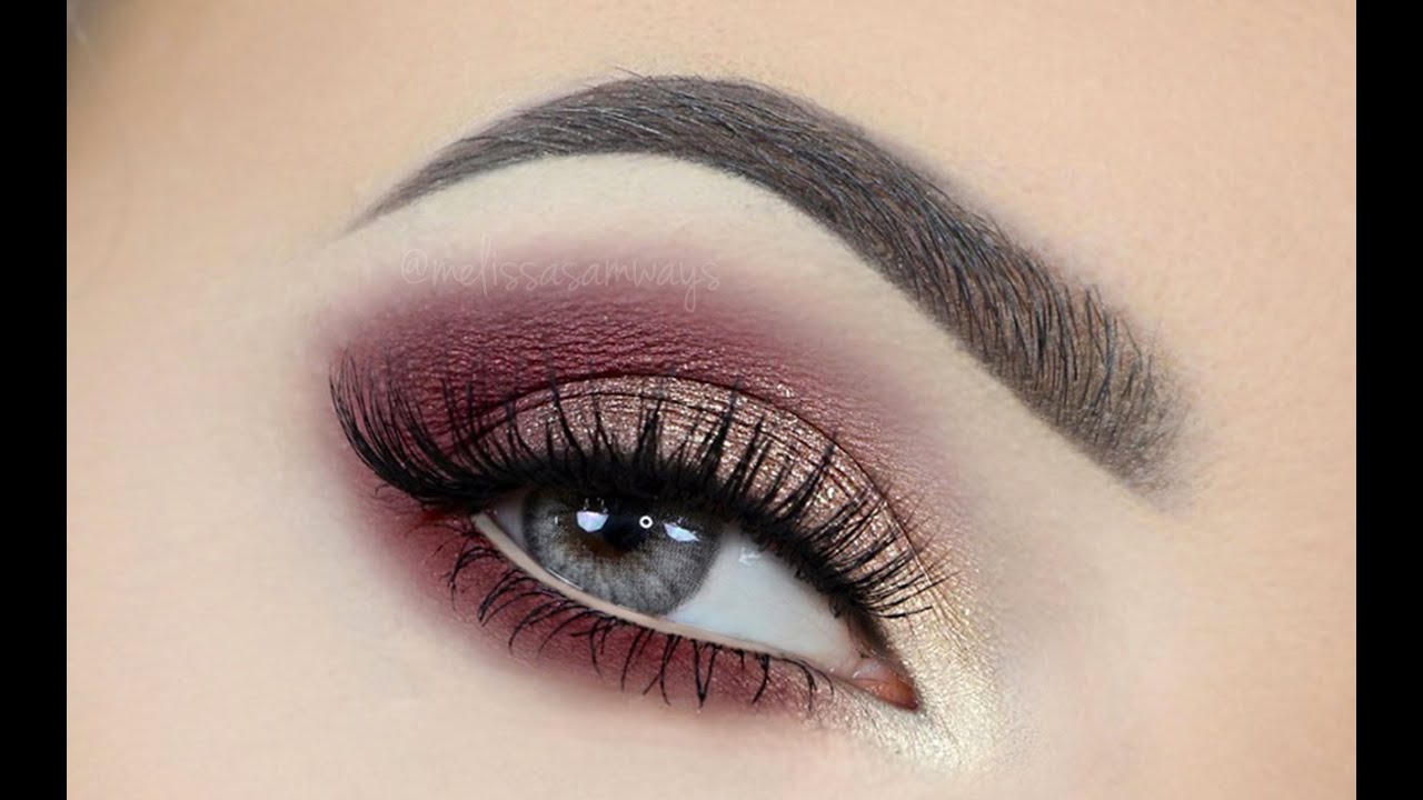♡ Elegant Wine & Champagne Sparkly Make Up Tutorial | Melissa Samways ♡