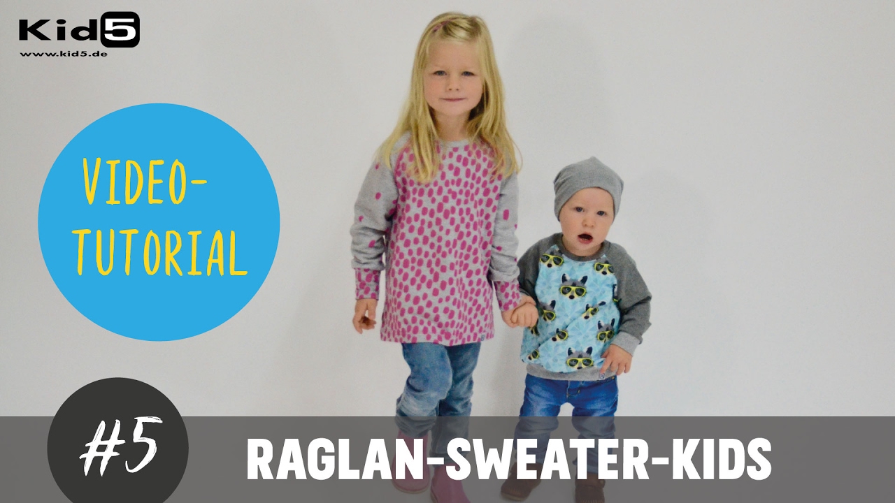 Raglan Sweater für Kinder selber nähen  DIY-Näh-Tutorial