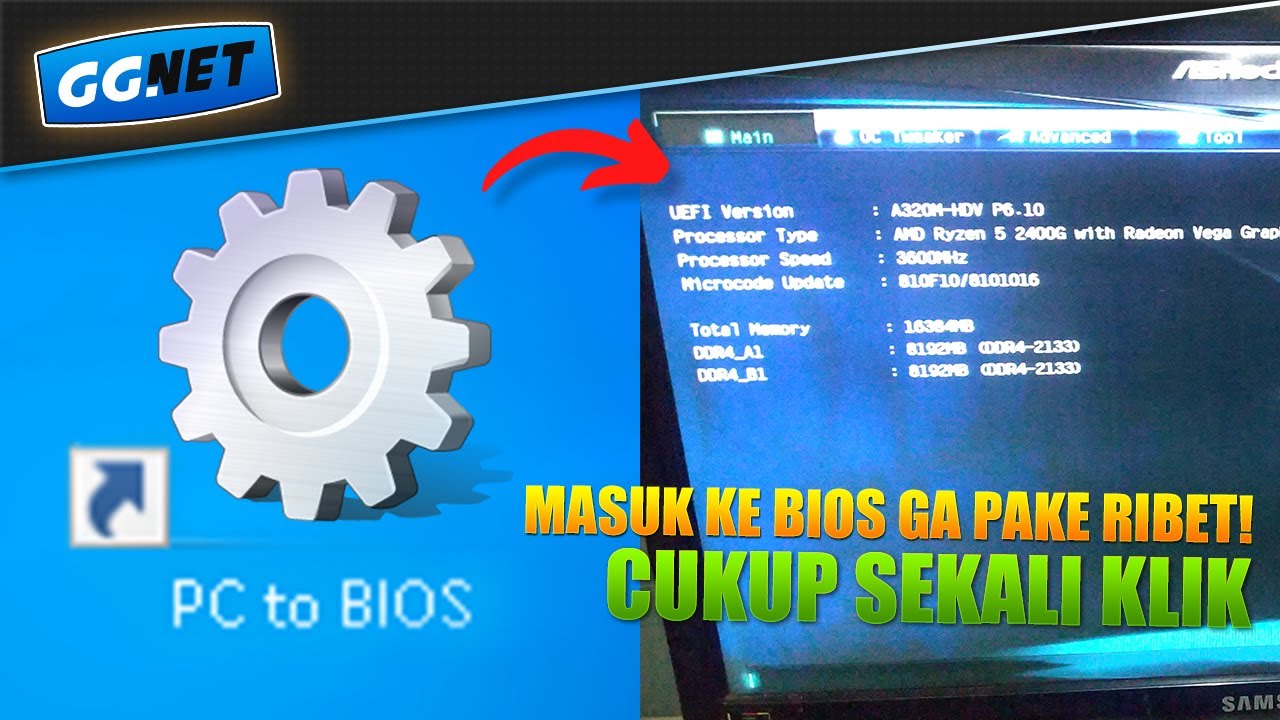 Tutorial Cara Membuat Tombol Shortcut Masuk BIOS di Laptop atau Komputer Windows
