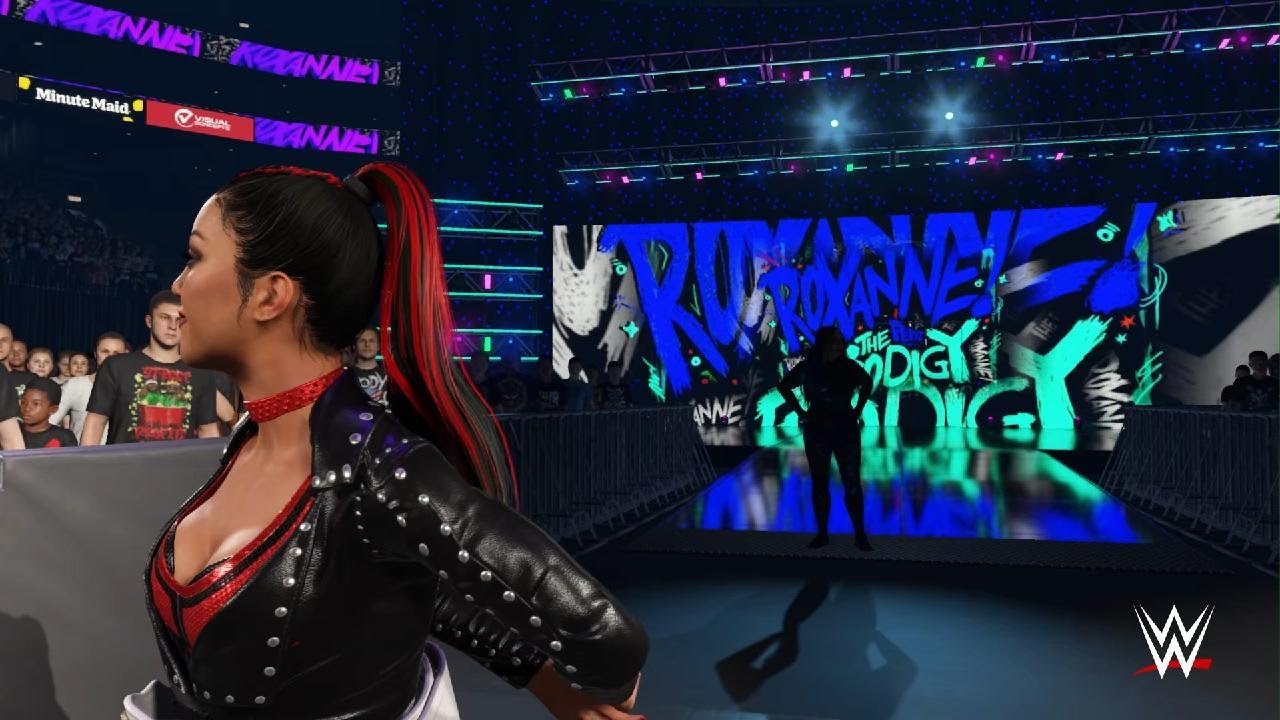 Sol ruca vs Roxxane for the women's Ic championship WWE 2K25 universe mode 