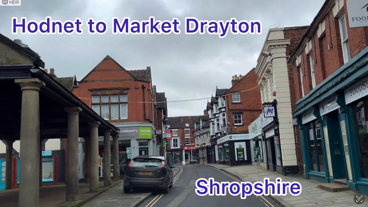 Our drive takes us from the Historic village of Hodnet to our local town Market Drayton