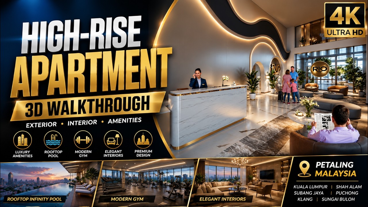Immersive Architectural 3D Walkthroughs High-Rise Building Exterior & Interior Design Visualization