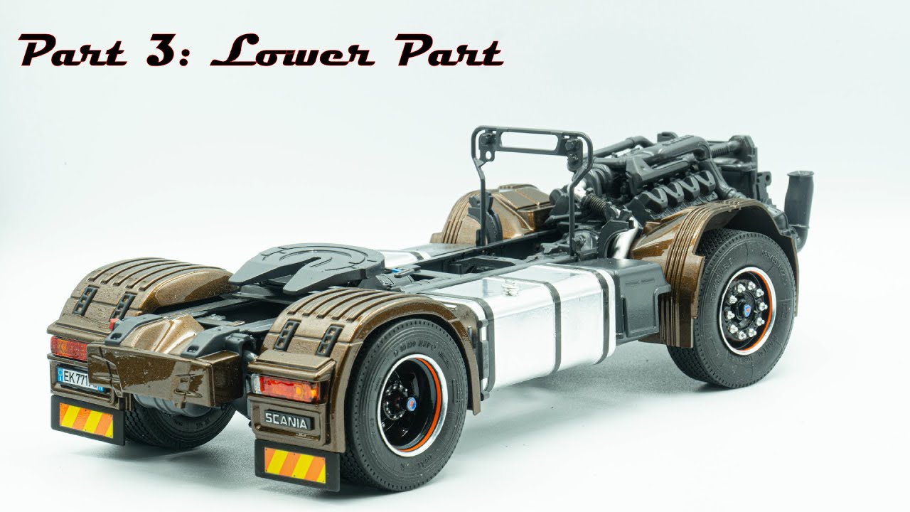 ITALERI 3897 SCANIA R730 BLACK AMBER – Part 3  (Lower Part) Scale Model 1/24
