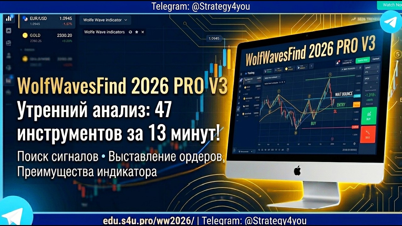 WolfWavesFind 2026 PRO V3 &mdash; Утренний анализ 47 инструментов за 13 минут | Поиск сигналов / ордера