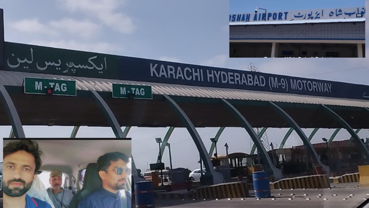 Karachi to Nawabshah Journey, Road Scenes |Airport| #motorway