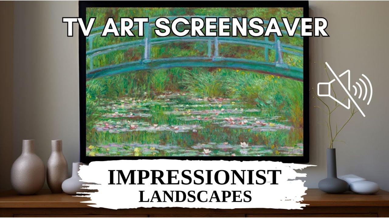 Art TV Screensaver - Impressionist Landscapes - Relaxing Art Slideshow - 3 Hours, No Sound