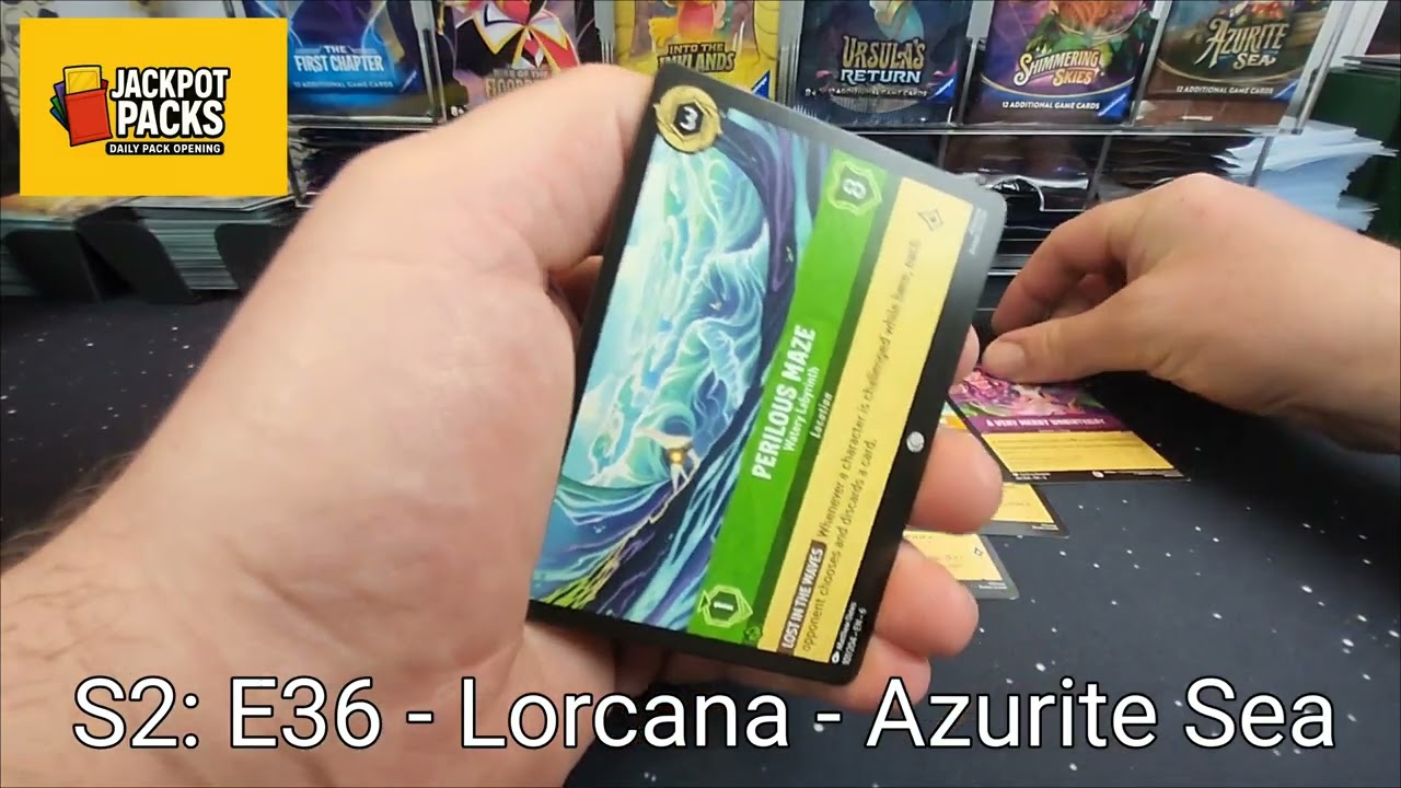 S2:E36 - Охота за редкими коллекционными картами Disney Lorcana Enchanted - Открытие бустера Azur...