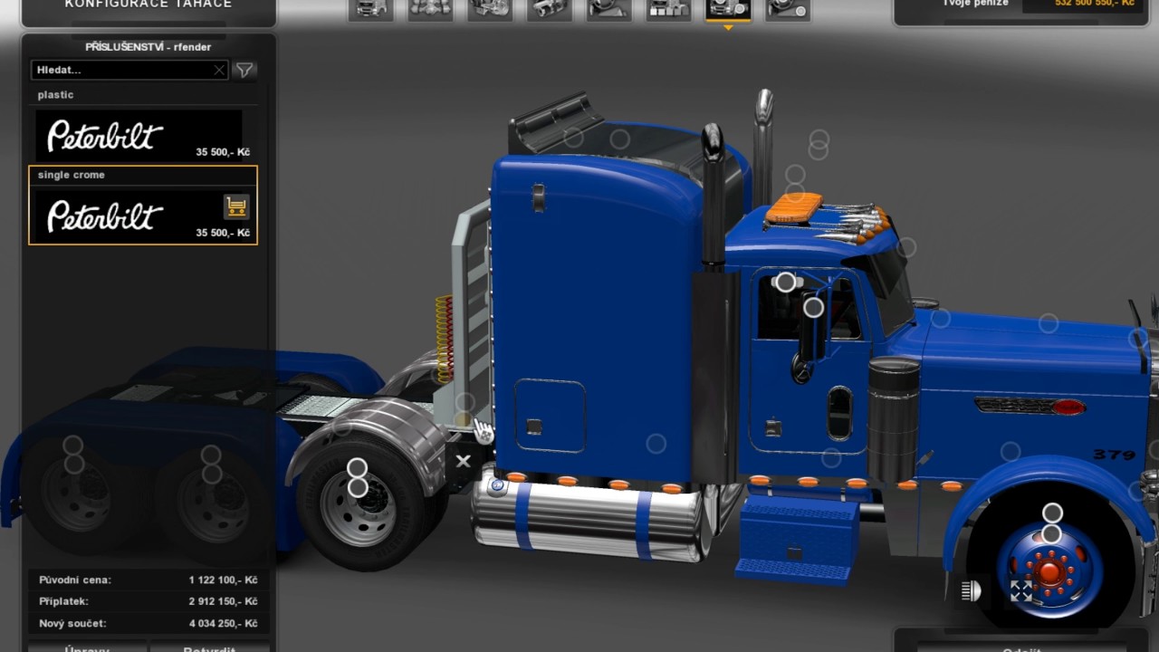 [ETS2]Euro Truck Simulator 2 Peterbilt 379 v 2.5