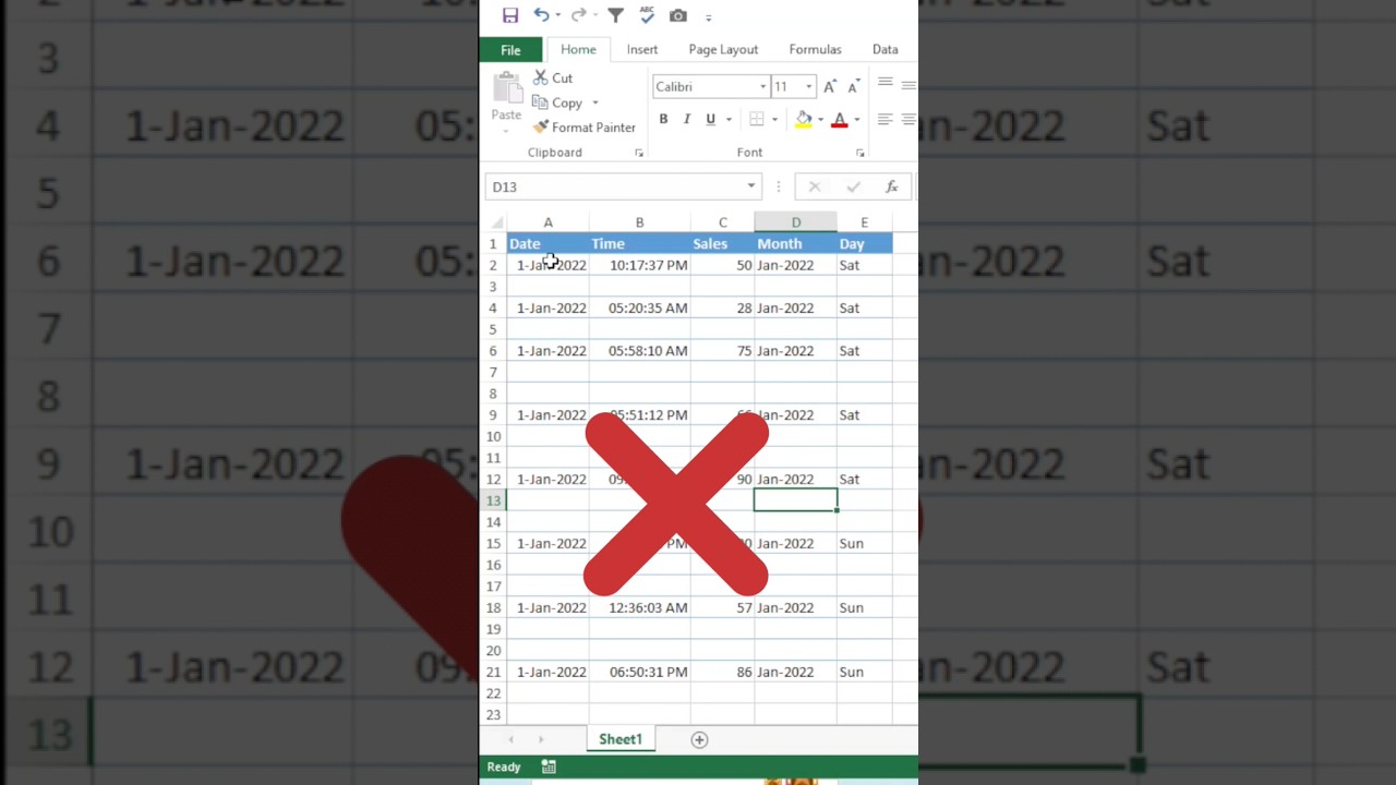 Excel Hacks: Deleting Blank Rows Made Easy!#excel