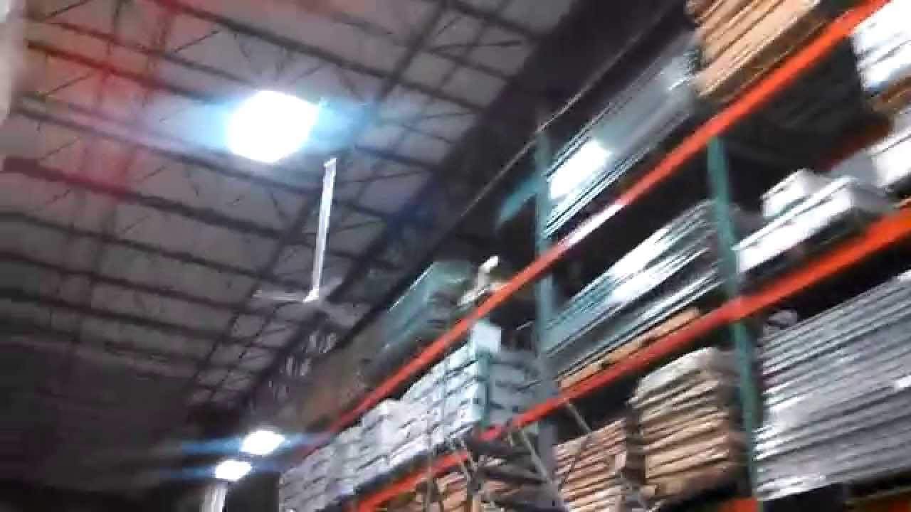 Updated Video Tour of Fanimation Warehouse, Demonstrating the Canarm Industrial Ceiling Fans