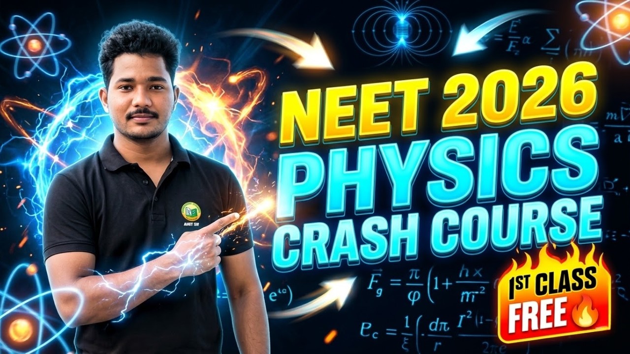 NEET 2026 Physics Crash Course || Complete Physics in One Shot || 1st Class FREE