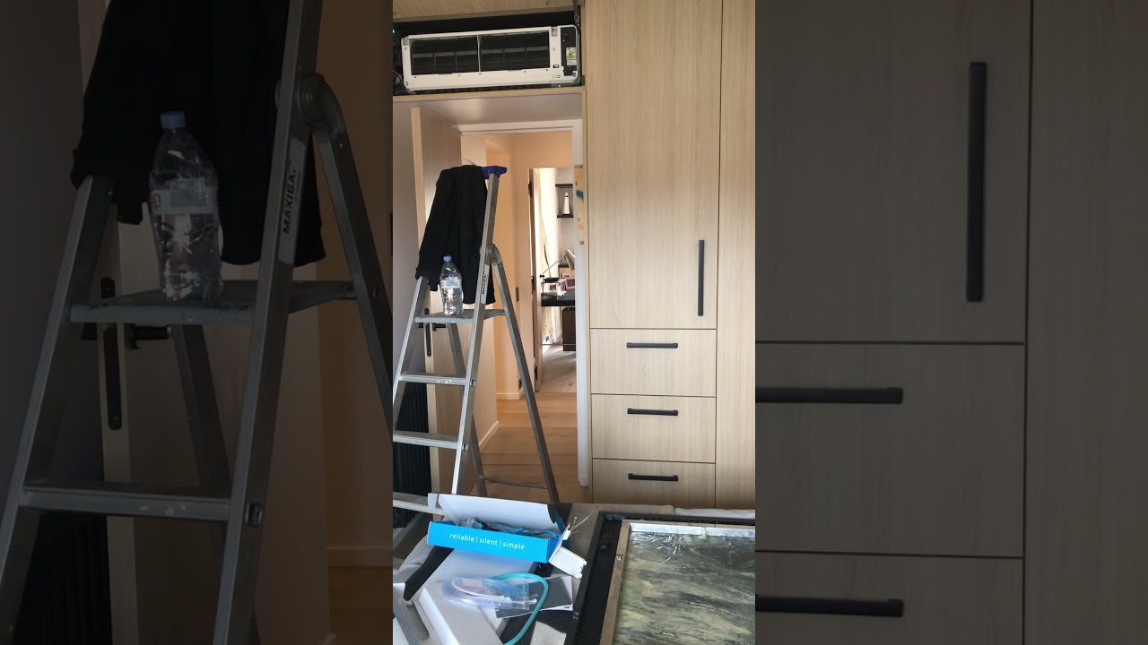 🥶 INSTALLATION CLIM SUPER DISCRÈTE GROUPE À EAU PERDU ET PETIT TOUR DECO DE L'APPARTEMENT 😎