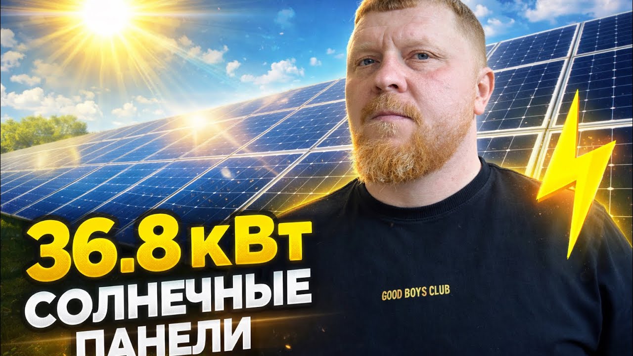 СЭС на #30 кВт часть 2 . Продолжаем строить