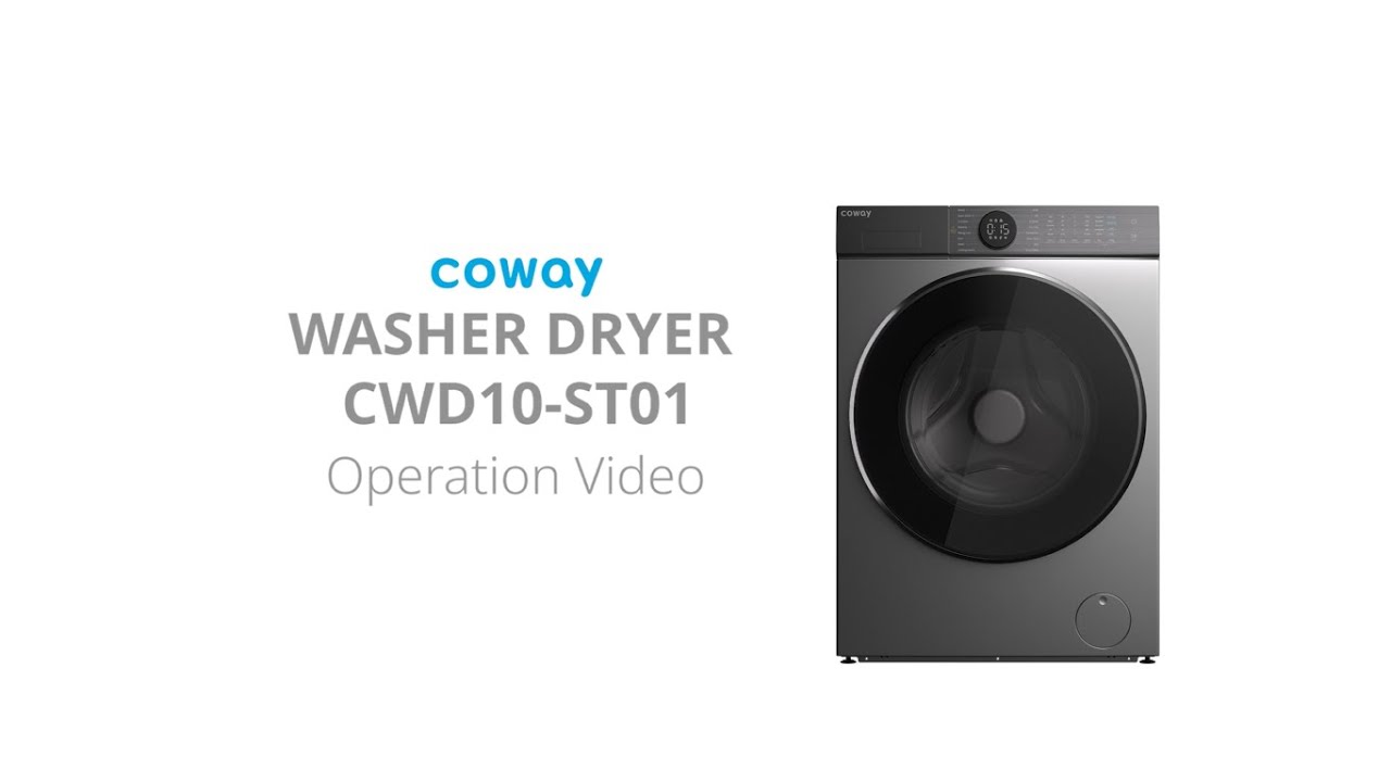 Coway Washer Dryer (CWD10-ST01) Operation Video | Coway Malaysia