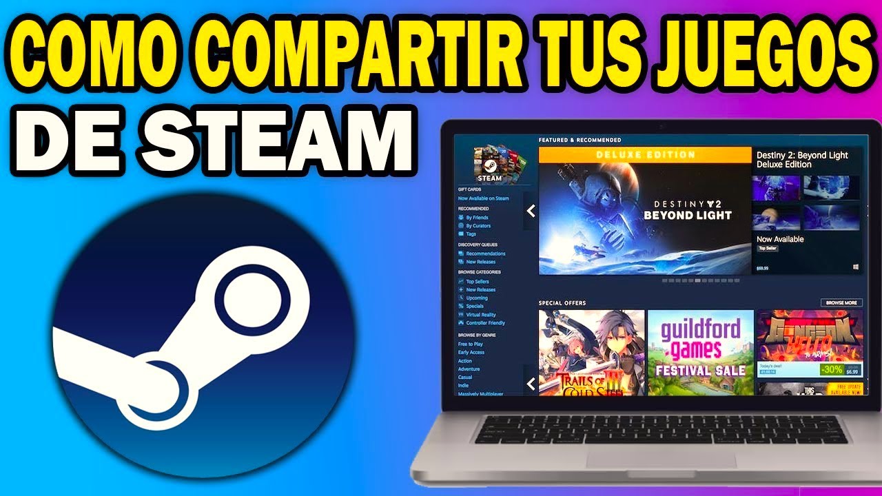 Cómo COMPARTIR JUEGOS de STEAM con tus AMIGOS | Guía Completa 2026