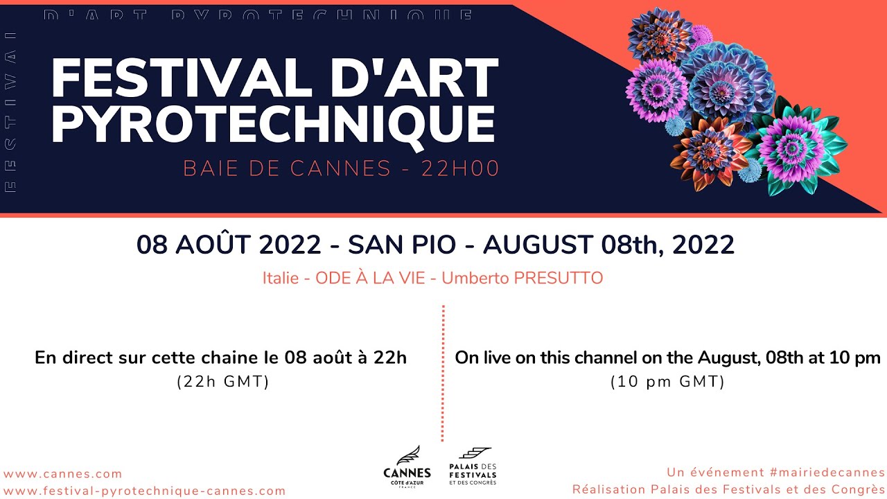 🔴 LIVE Feu d’artifice  8 Août - Cannes