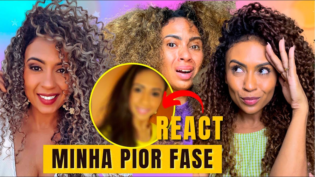 CACHOS DESCOLORIDOS, REAGINDO AOS MEUS CABELOS ANTIGOS #REACT  Super Pretinha