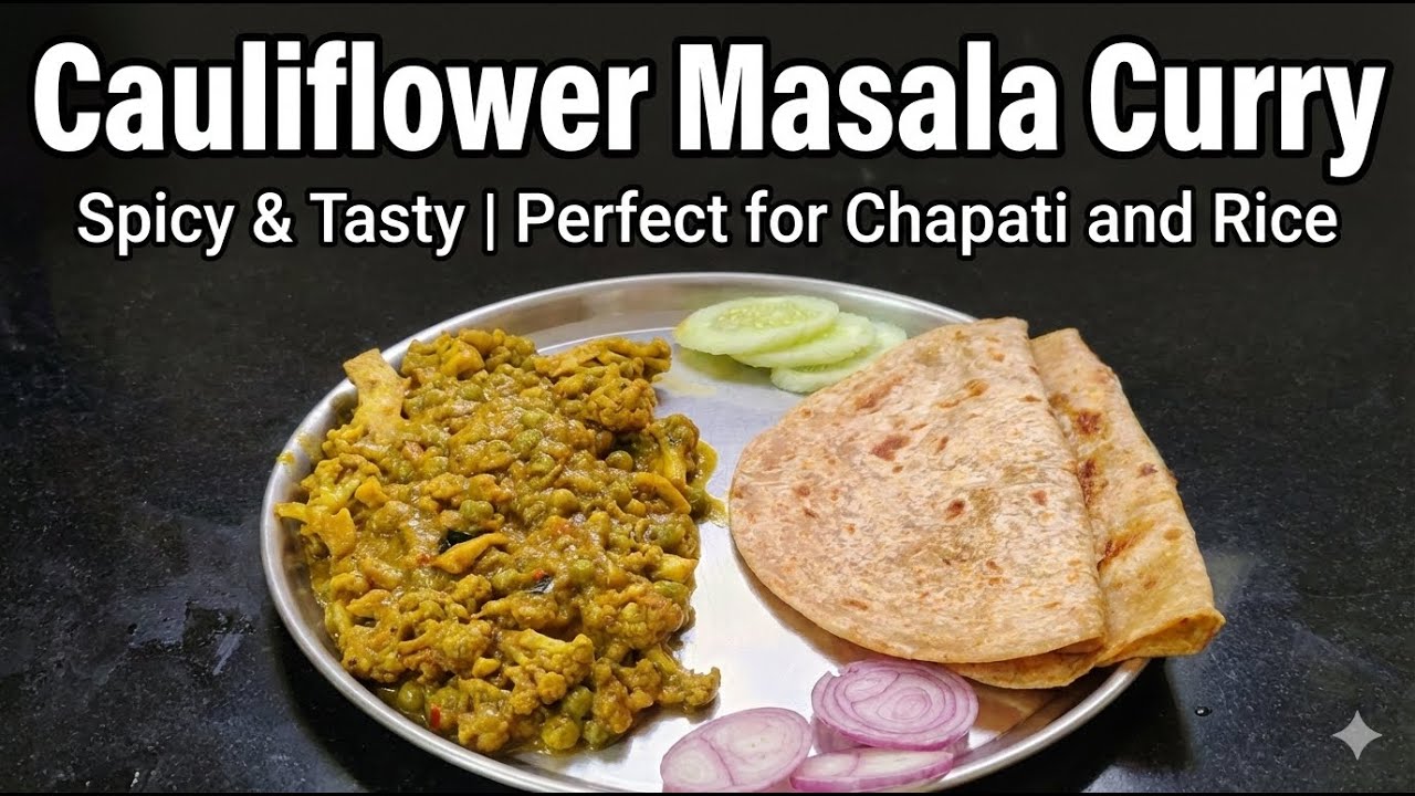 Cauliflower Masala Curry | Spicy & Tasty | Perfect for Chapati and Rice