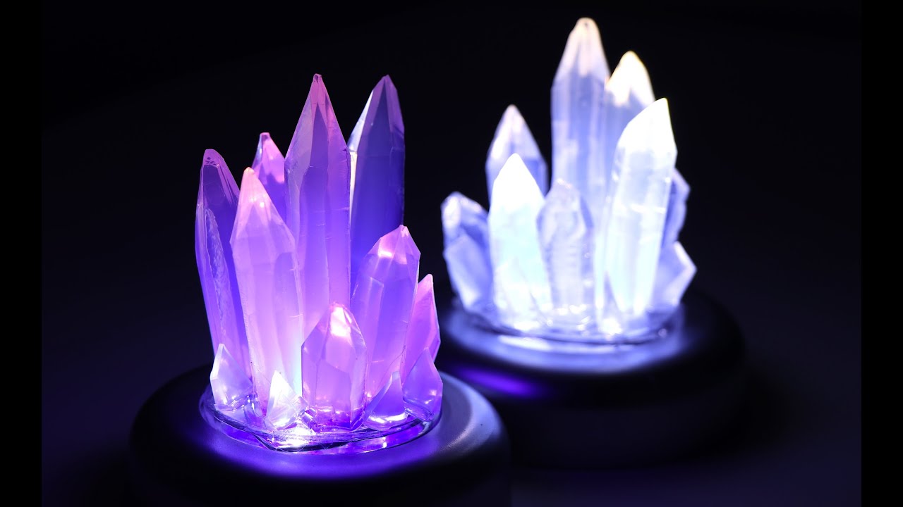 DIY Hot Glue Hack make Amethyst Crystals