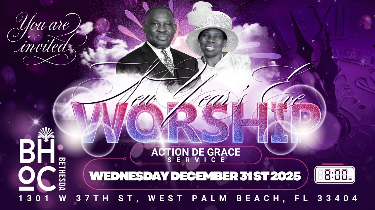 NYE Action de Grâce: Enter 2026 in God’s Presence — BHOC Reset, Renew & Restore. #worship