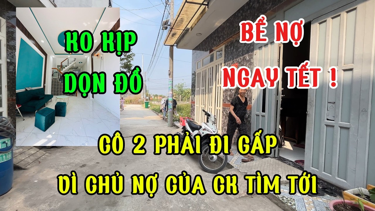 sau tết nhà ngộp nhiều lắm. Nợ 1 đống .cô 2 buông xui nhà mới cất 2025 dt4x10m ngay chợ/sát hóc môn