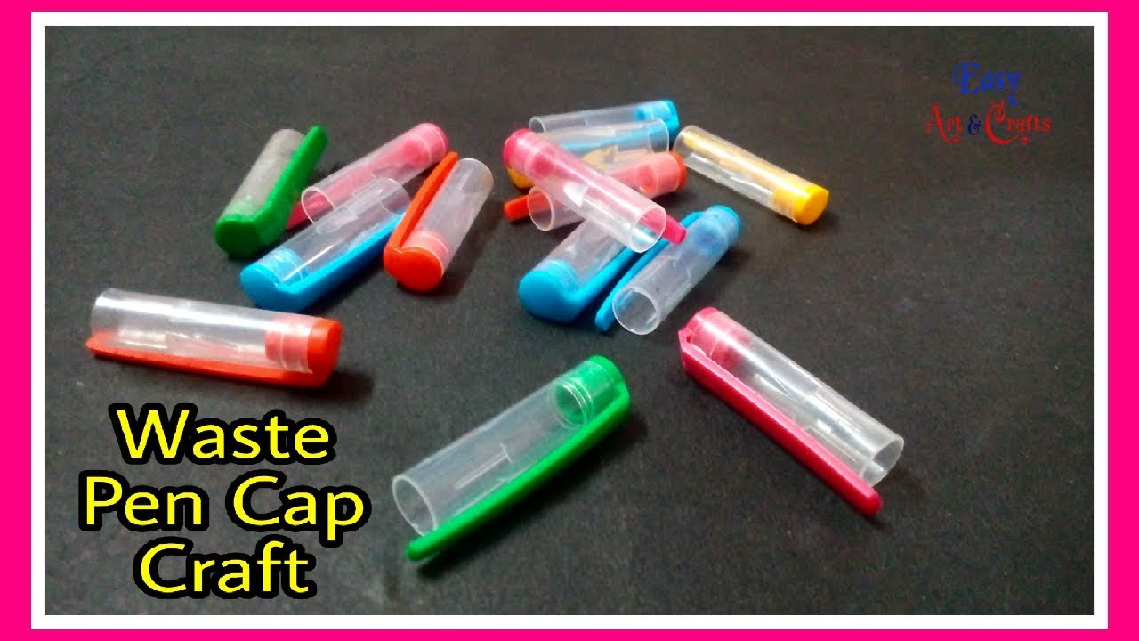 Best Out Of Waste Pen Caps Craft Idea - Awesome Way To Reuse Ball Pen Caps - DIY Craft Project