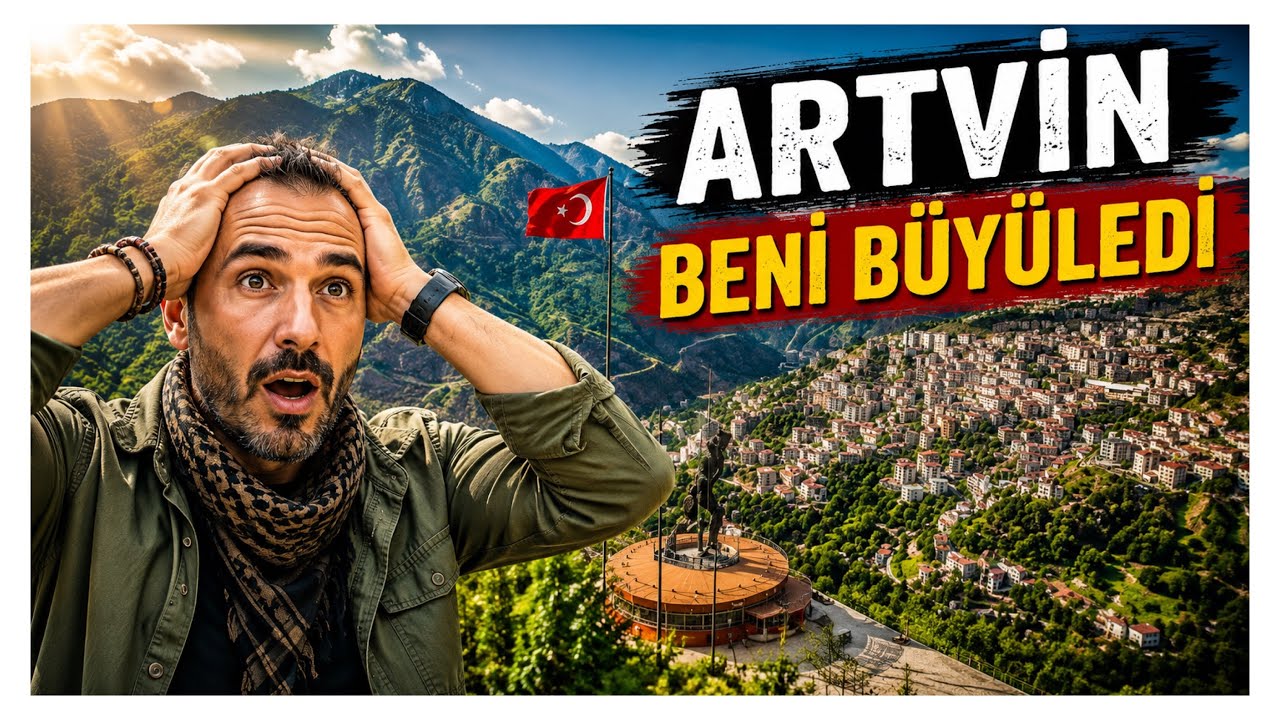 Artvin Şehir Gezisi | Ata tepeyi ziyaret | 22 Metrelik Heykel! | 60 Metrelik Bayrak!