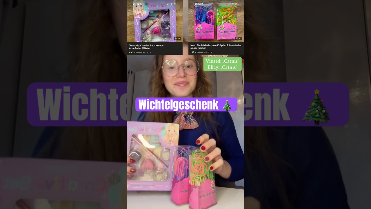 Weihnachts Wichteln nimmt eine nachhaltige Wendung 💜🎄#ausmistsystem #wichtelgeschenk