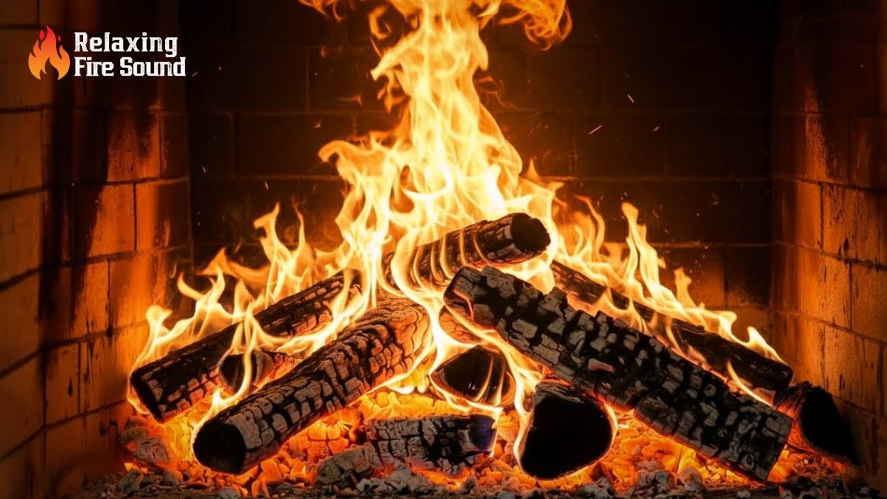 Fireplace 6H Full HD 🔥 Soothing Crackling Logs & Warm Ambience