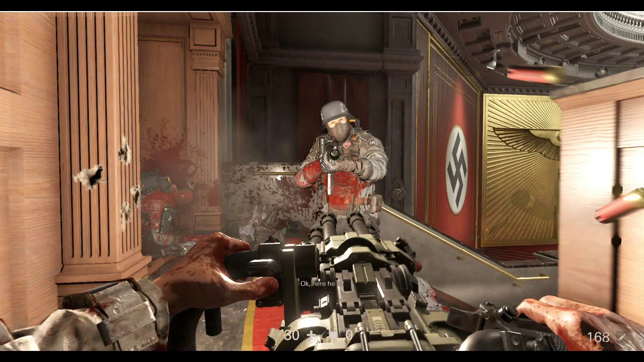 WOLFENSTEIN 2: Courthouse - Fight - Walkthrough